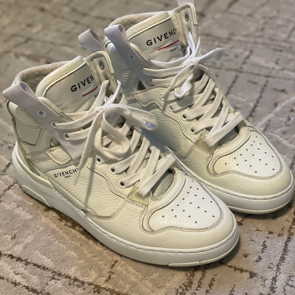 Givenchy White High-Top Sneakers 6.5